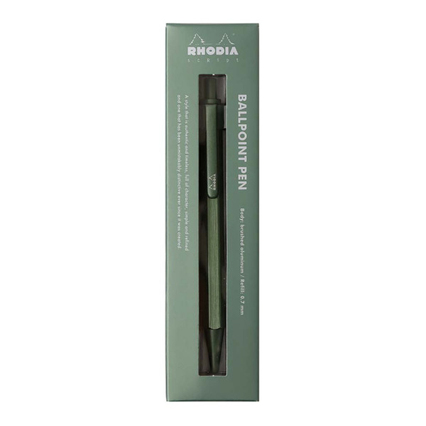 Rhodia scRipt Ballpoint Pen Sage 0.7mm