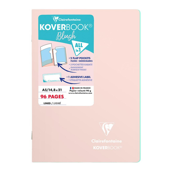 Koverbook Blush A5 Lined Powder Pink
