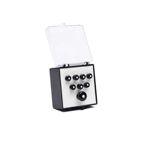 Martin Inlaid Bridge Pins & Endpins - Black/White