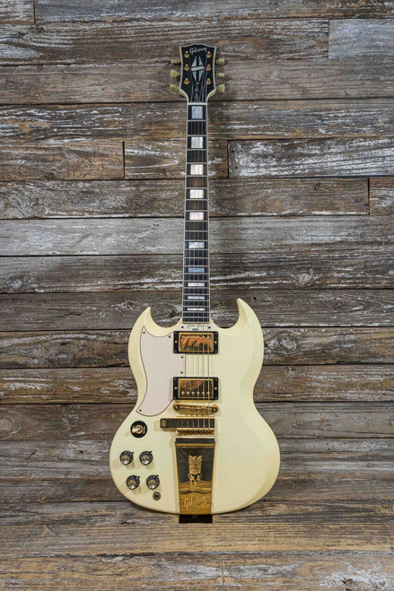 Gibson Custom Shop Elliot Easton Left-Handed SG - White & Gold w/Cs & Box
