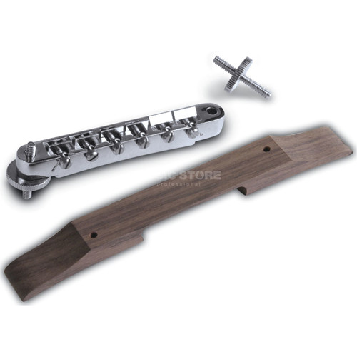 Gibson ABR-1 Tune-O-Matic Bridge w/Rosewood Base Assembly - Chrome