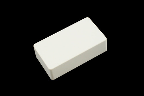 PC-0303-025 Humbucking Pickup Covers No Holes White Plastic PC-0303-025 Humbucking Pickup Covers No Holes White Plastic