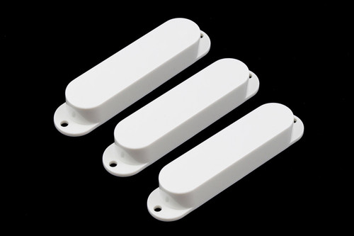 PC-0446-025 Pickup Covers for Stratocaster® No Holes White Plastic PC-0446-025 Pickup Covers for Stratocaster® No Holes White Plastic