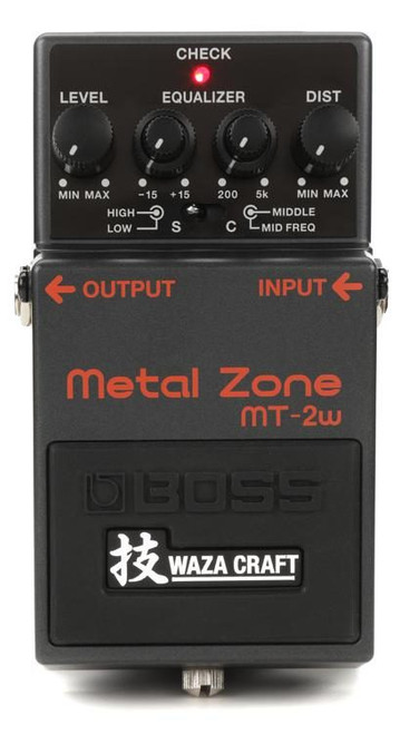 Boss MT-2W Waza Metal Zone Distortion Pedal Boss MT-2W Waza Metal Zone Distortion Pedal