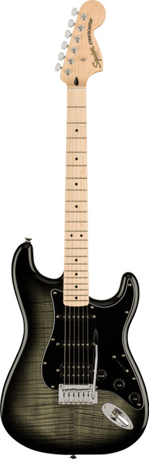 Squier Affinity Series Stratocaster Flame Maple Top -  Black Burst