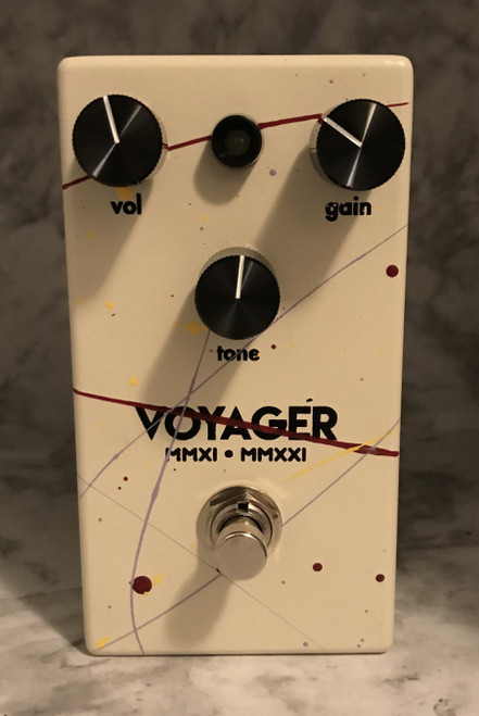Walrus Audio Voyager Preamp/Overdrive Pedal - 10-Year Anniversary Splatter Paint Cream