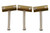 BP-2328-008 Tilted Brass Saddles