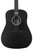 Martin DX Johnny Cash Acoustic-Electric Jett Black