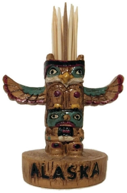 Alaskan Totem Design Toothpick Holder