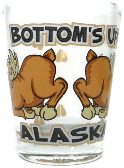 Alaskan Bottoms Up Clear Shot Glass