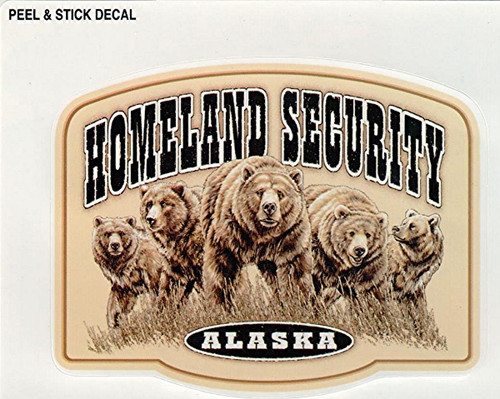 Alaska Homeland Security Peel & Stick Decal            USE CODE:  Homeland Sticker