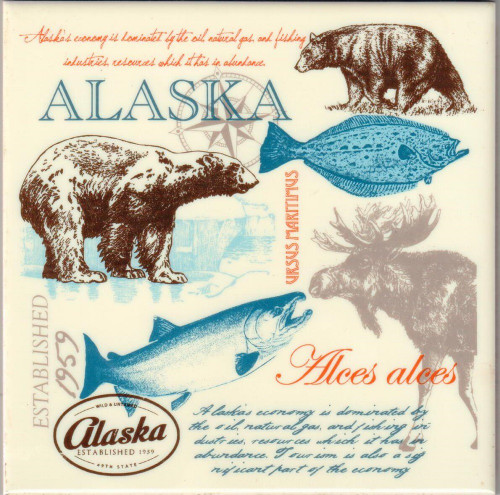 Alaska Wild and Untamed Ceramic Trivet