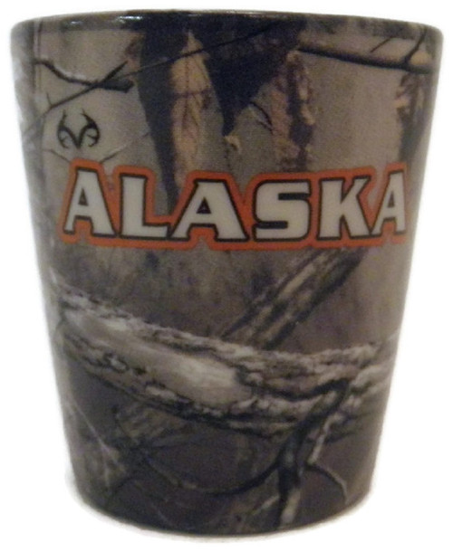 Real Tree Alaska Brown Camo Shot Glass