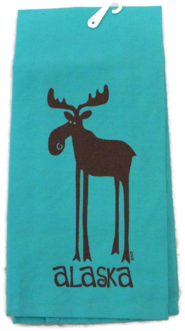Alaskan Leggy Moose Kitchen Towel 25 X 16 inches