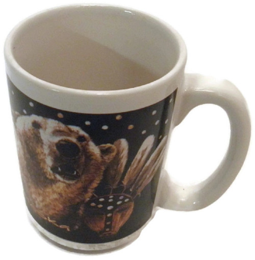 Midnight Polar Bear 14 oz. Coffee Mug Signed Reproduction