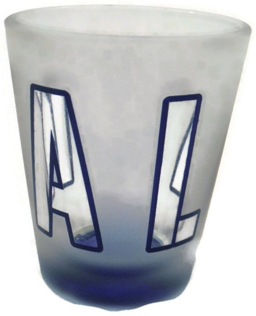 Alaska Blue Accent Frosted Shot Glass