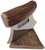 Alaskan Natural Moose Antler Ulu with Antler Tip Stand (M7)