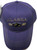Purple Alaskan Mountain Designed Applique Adult Ball Cap Hat OSFA