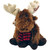 Alaska Friends 5.5 inch Plush Alaskan Moose W/Checkered Scarf