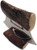 Hand Made Moose Antler Ulu Knife with Antler Stand (M13)