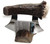 Hand Made Molted Moose Antler Ulu Knife and Stand (MOO-2)