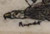 Alaskan Moose Antler Handled Ulu w/ Eagle Scene Scrimshaw and Antler Stand