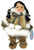 Alaskan Friends Traditional Alaskan Eskimo Doll with Light Fur Parka 13"