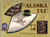 Alaska Ulu Knife Walnut Handle Moose Etched 6" Blade