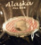 Alaska Pink Bejeweled Pill Box w/Silver Mirrored Alaska Inlay