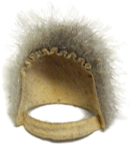 ALASKAN SEAL SKIN Thimble with How to Use Instructions (Silver Colored)