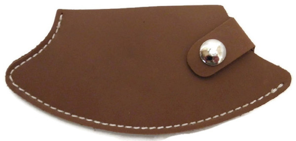 Dark Leather Belt Sheath for 6.25 in Inupiat Ulu Knives