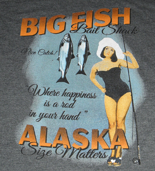 Alaska Big Fish Bait Shack Tee Shirt Adult (S-XXL)