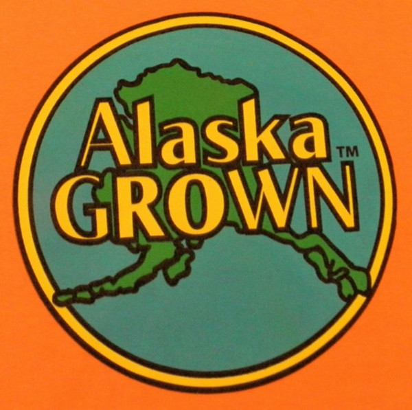 Alaska Grown Short Sleeve Tee Shirt Orange (Small)