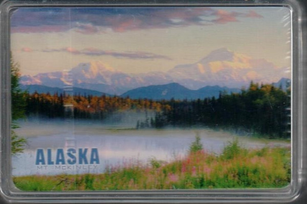 Alaska Mt. McKinley Standard Playing Cards (In Clear Case)