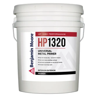 Structural steel primed with Benjamin Moore HP1320
