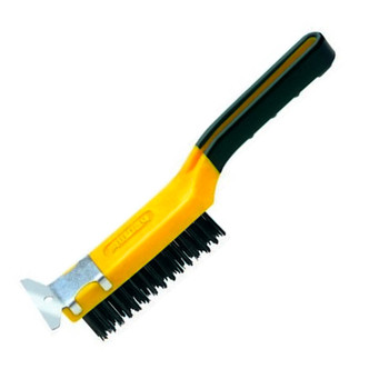 Allway Soft Grip Brass Wire Brush with Scraper - Southern Paint