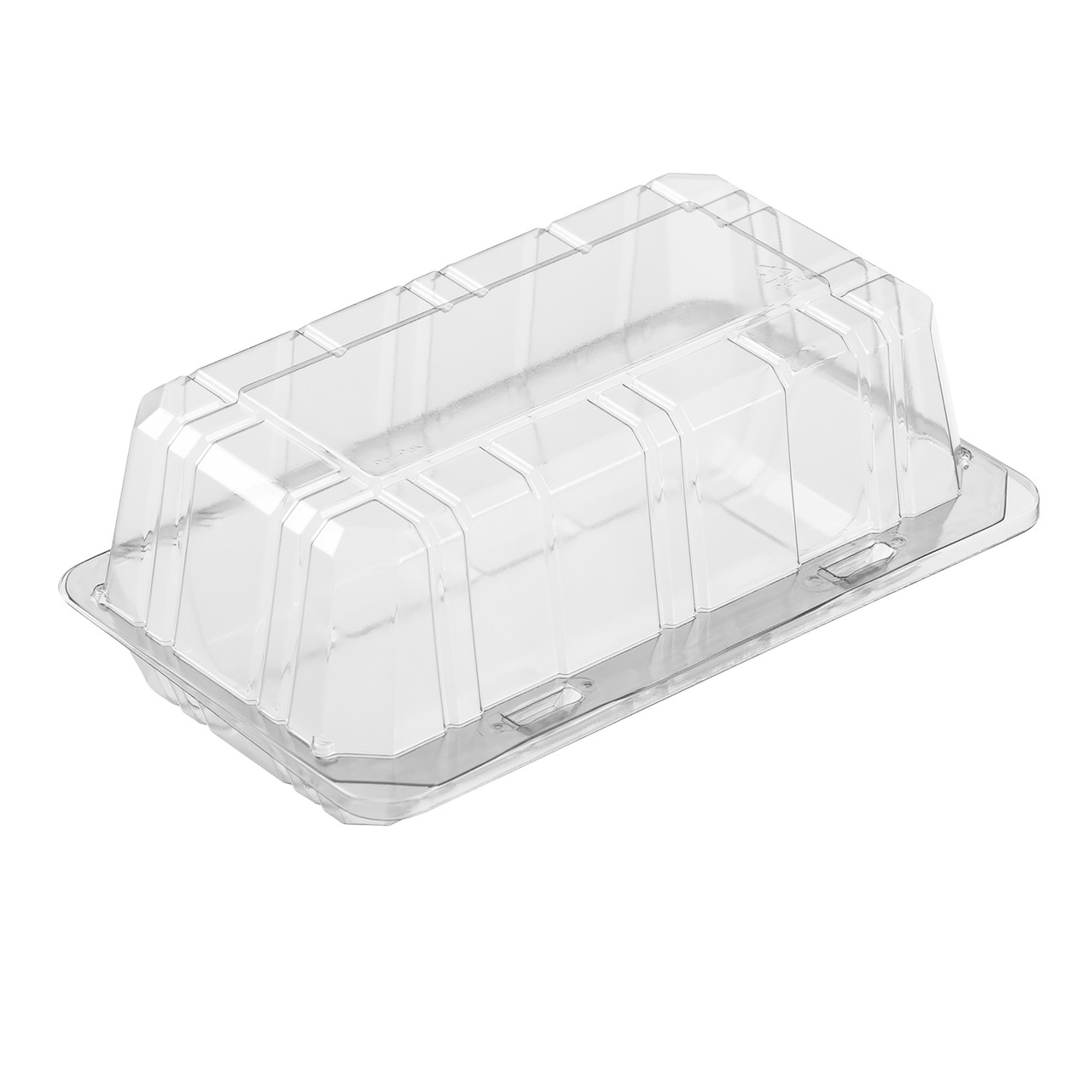 Clear half ring cake container (2642) 