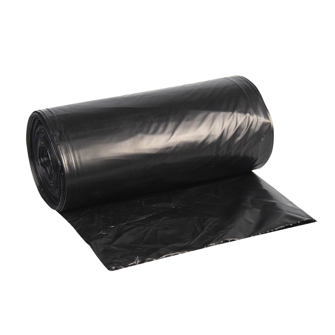 Heavy Duty High Density - Coreless Rolls - 56 Gal 43 x 48 HDPE 22.00 Mic Black 6/25 Rolls (Z8648WK R01)