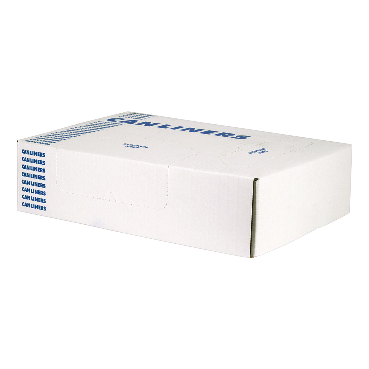 XX Heavy LLDPE Can Liners - 60 Gal 38 x 58 LLDPE 2.00 Mil Clear 100i (H7658QC)