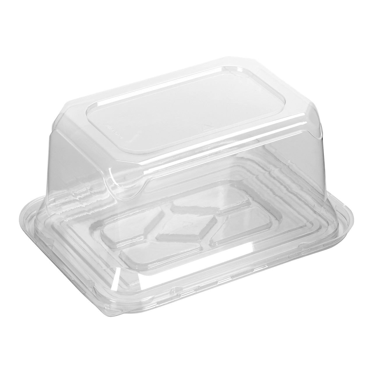 Bar cake deep clear dome, clear base fits 4” x 6” cake (5RM042PL1C) 