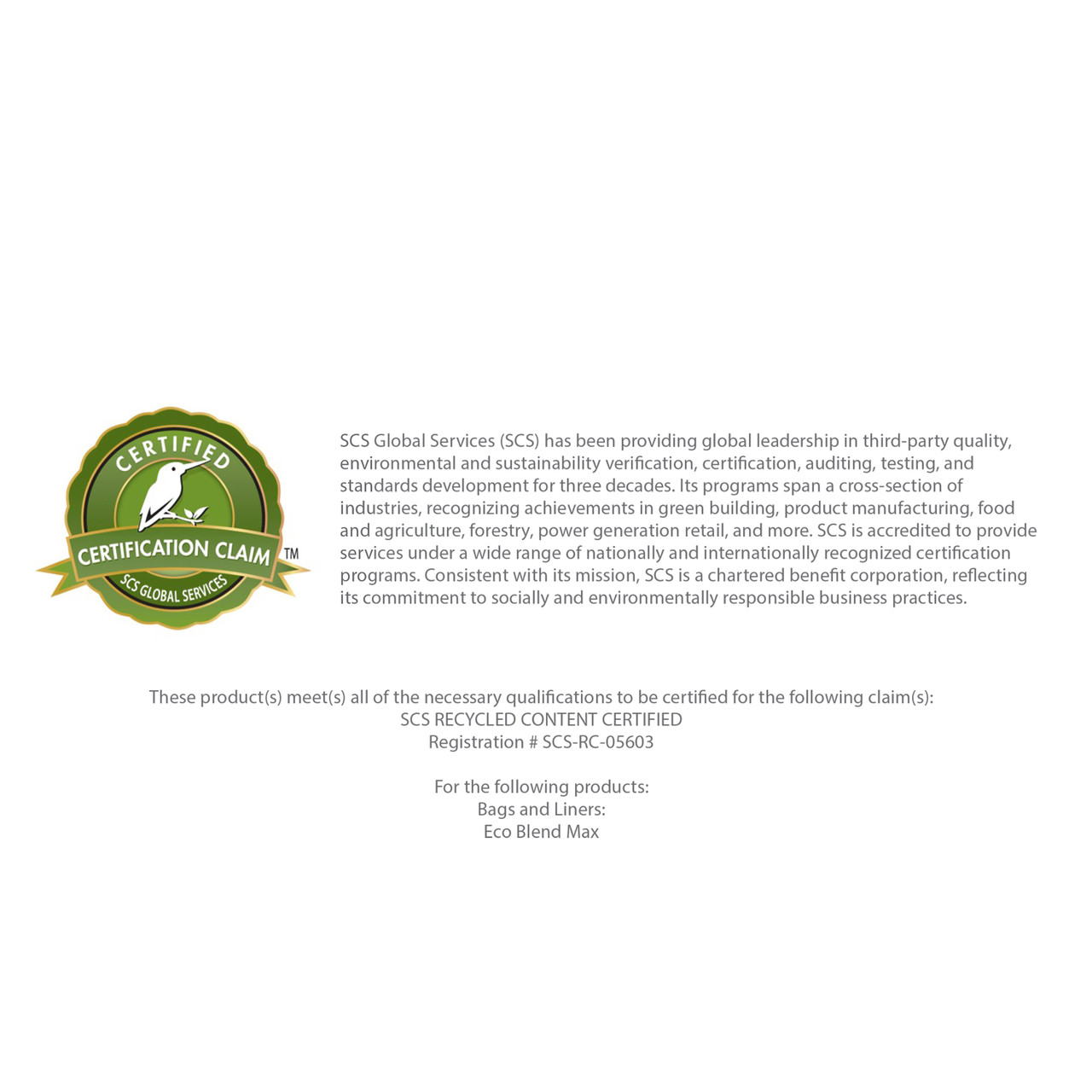Eco Blend® Max Can Liners - 20-30 Gal 30 x 36 PCR LLDPE 1.50 Mil Clear 6/25 Rolls (L6036AC ER1)