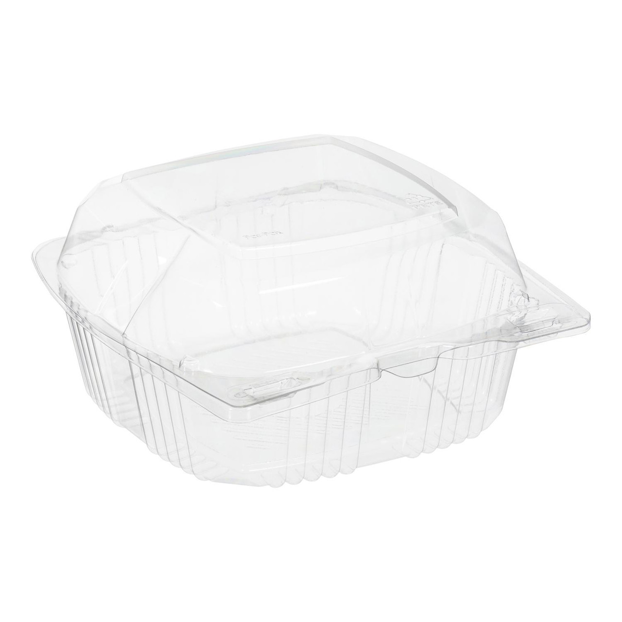 6”x 6” small clear clamshell container (21529) 