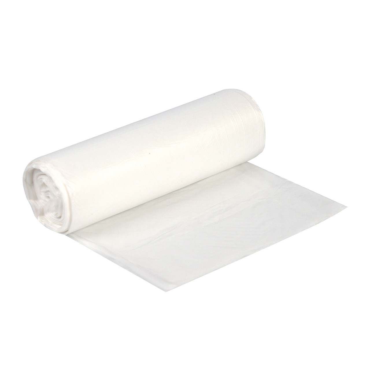 AccuFit® Stock Can Liners - 44 Gal 37 x 50 HDPE 12.00 Mic Natural 10/25 Rolls (Z7450MN R01)