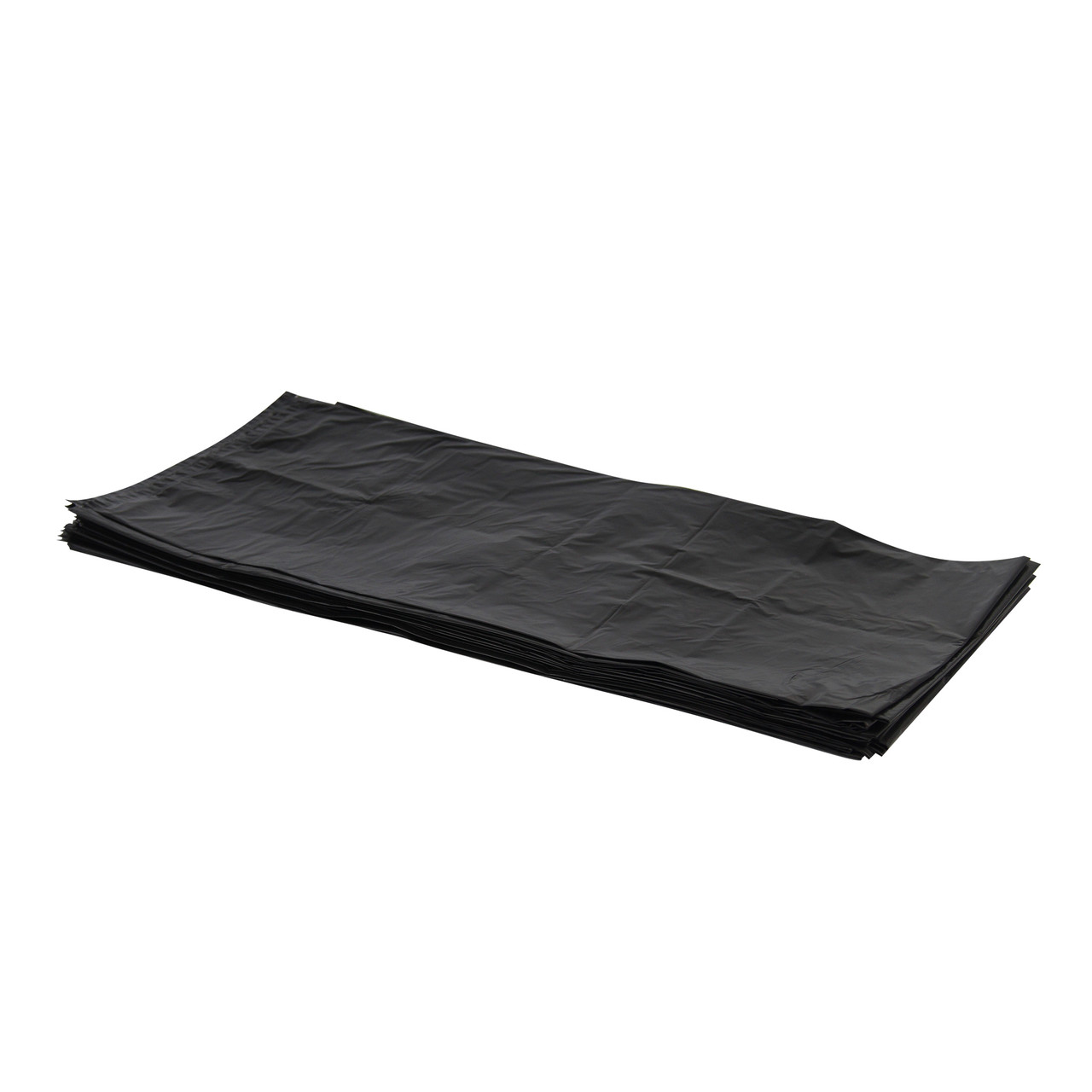 Stock LLDPE Can Liners - 40-45 Gal 40 x 46 LLDPE 0.70 Mil Black 125i (H8046HK)