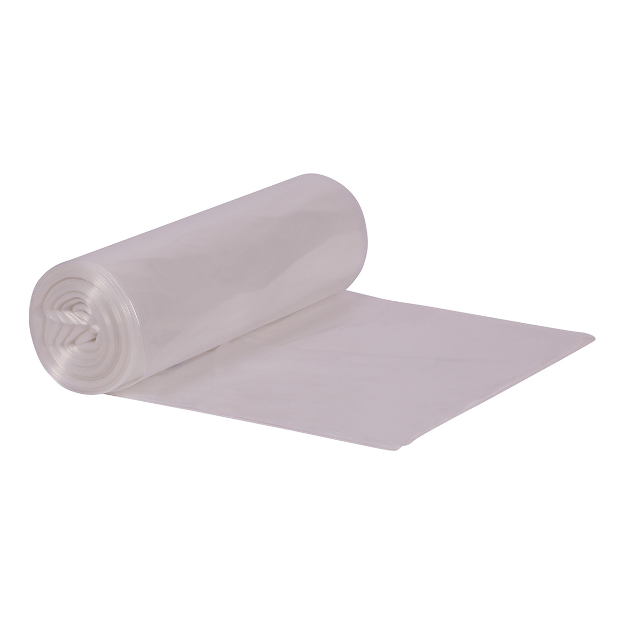 Clear Performance Can Liners - 40-45 Gal 40x46 LLDPE 1.00 Mil Clear 5/20 Rolls (H8046YC RAC)