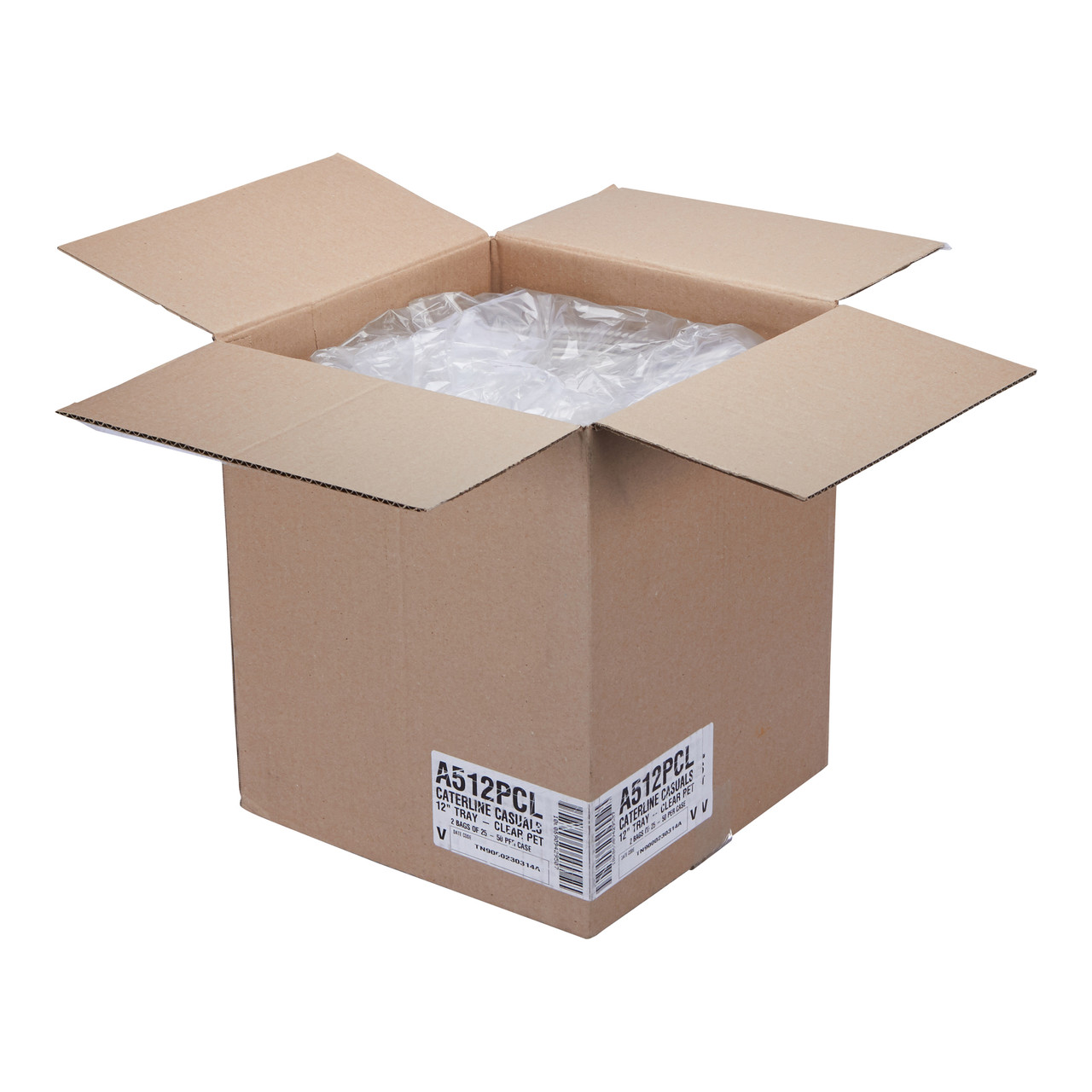 Casuals Round Tray 12 Clear Thermoformed Tray A512PCL