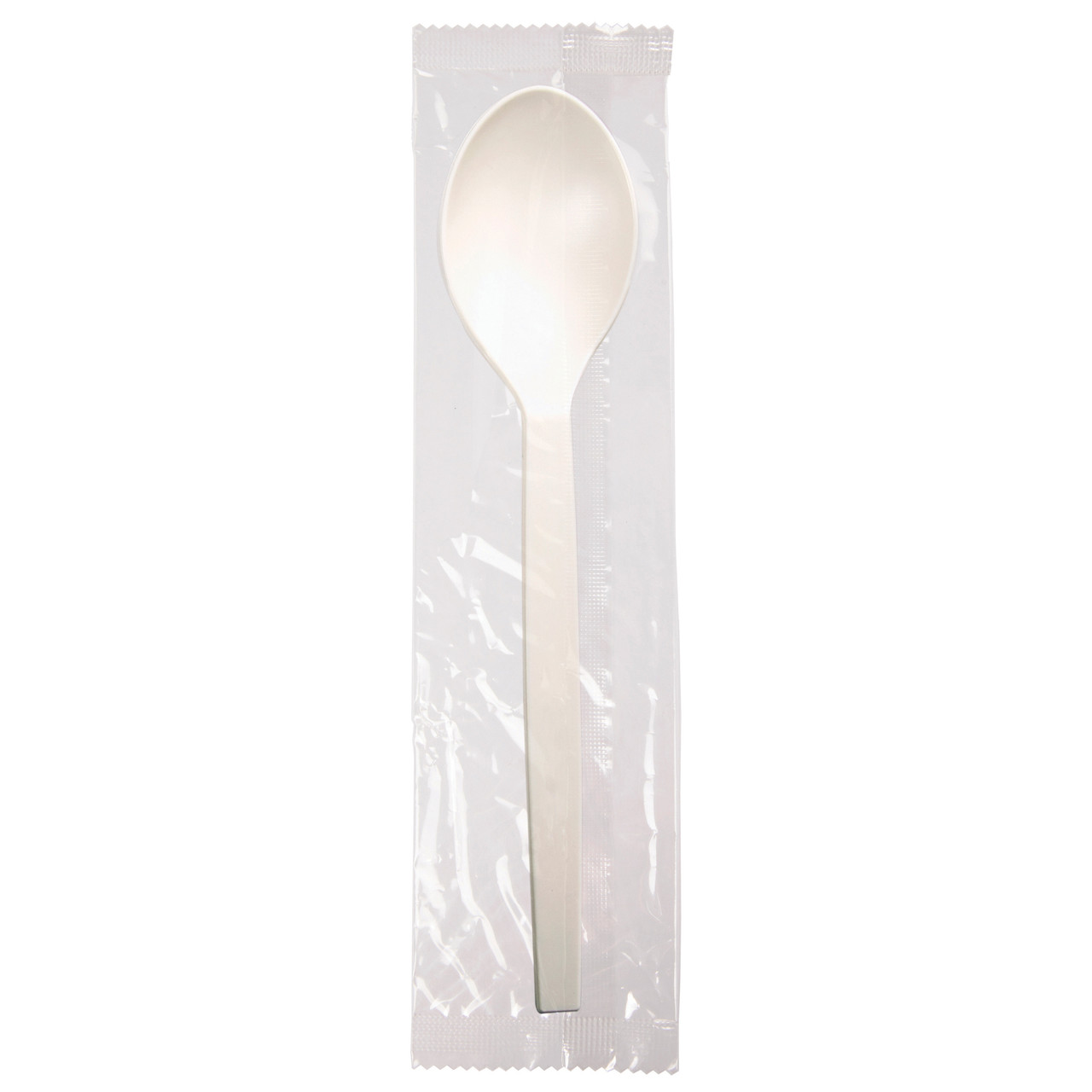 PSM Cutlery 7 in White Individually Wrapped Spoons EPS073 PSM Cutlery 7 in White Individually Wrapped Spoons EPS073