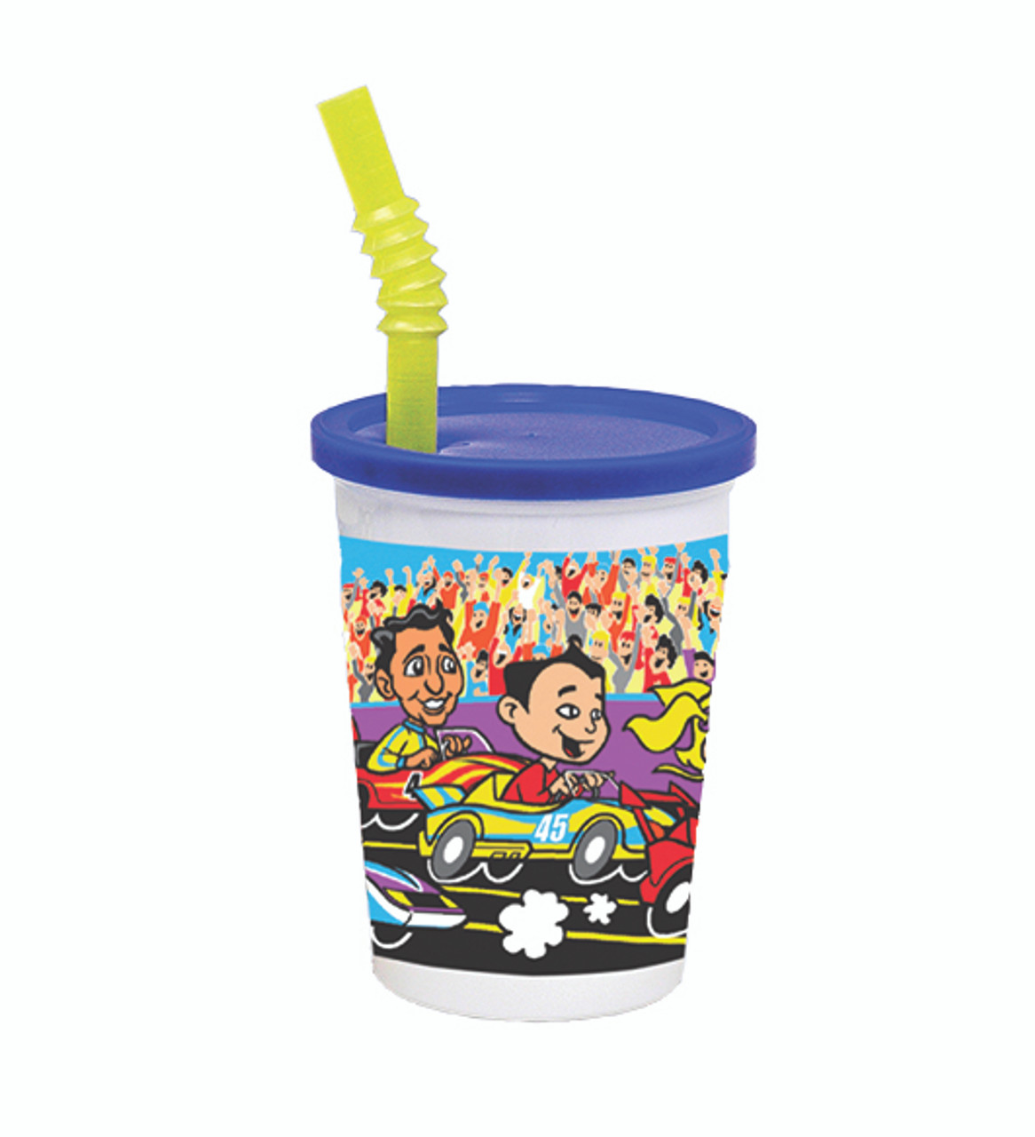 FunCups Kid Cups 12 fl oz 355ml Race Car Thermo Cup Combo Pack w Reusable Lid Straw VK3CARSRK FunCups Kid Cups 12 fl oz 355ml Race Car Thermo Cup Combo Pack w Reusable Lid Straw VK3CARSRK