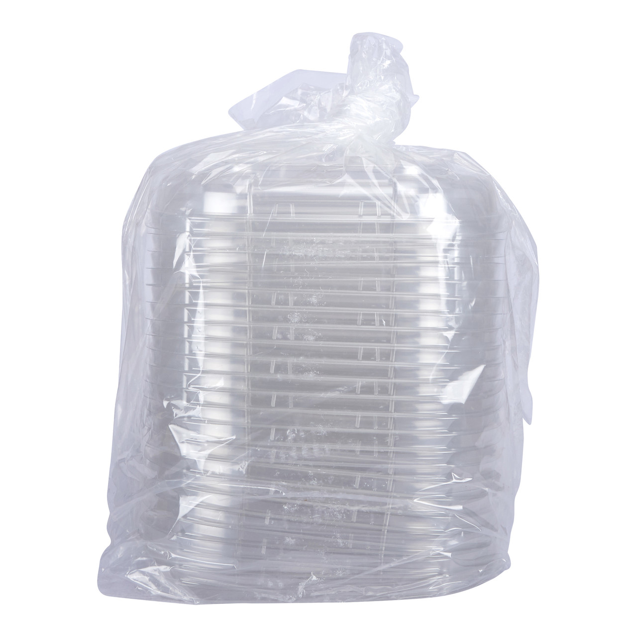 Contours Flexible Thermoformed Trays 11 Clear Square Dome Lid Low Height ASQ11DM2LO