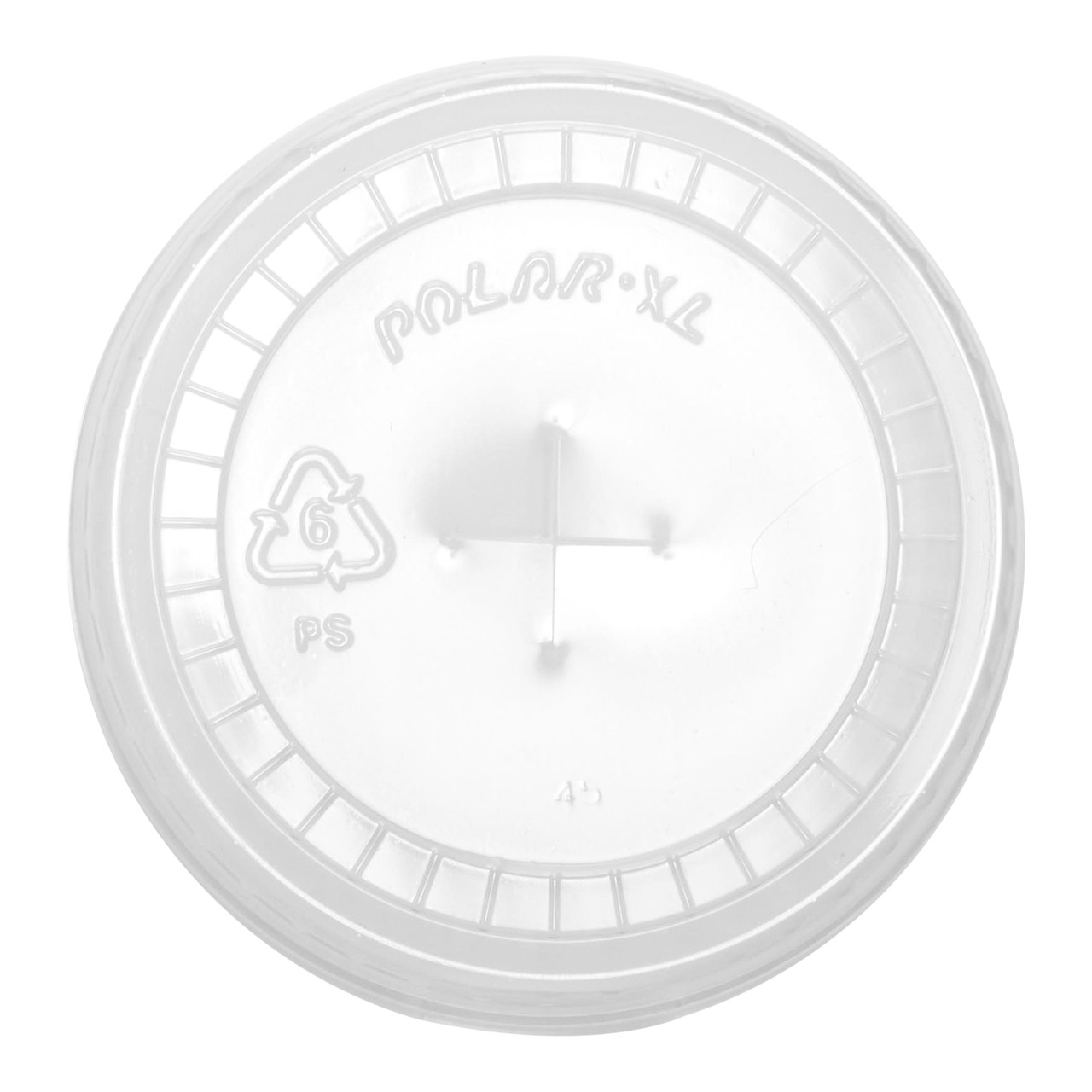 Cold Cup Lids 73mm Straw Slotted Clear Lid 55945